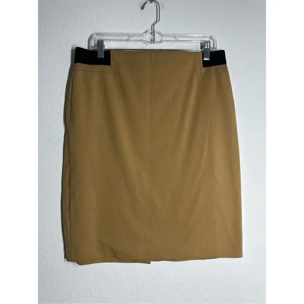 Grace Elements Women’s Brown Pencil Skirt Knit Size L